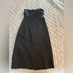 Theory strapless dress.